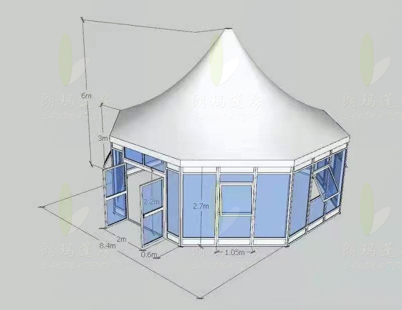 铝合金多边形尖顶帐篷